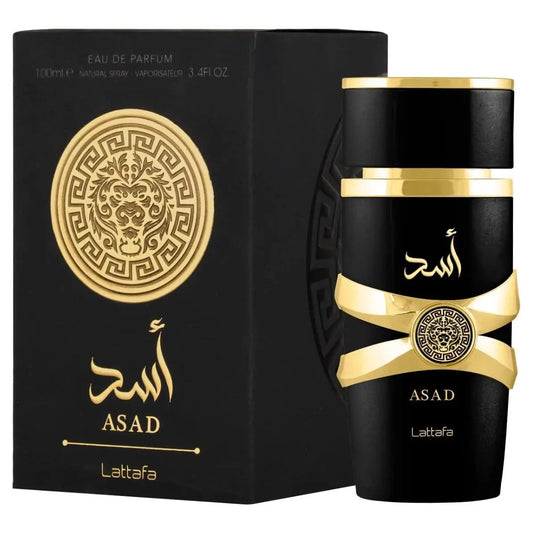 Asad de lattafa perfumes - oriental male fragrance with notes of black pepper, tobacco and vanilla, eau de parfum for men