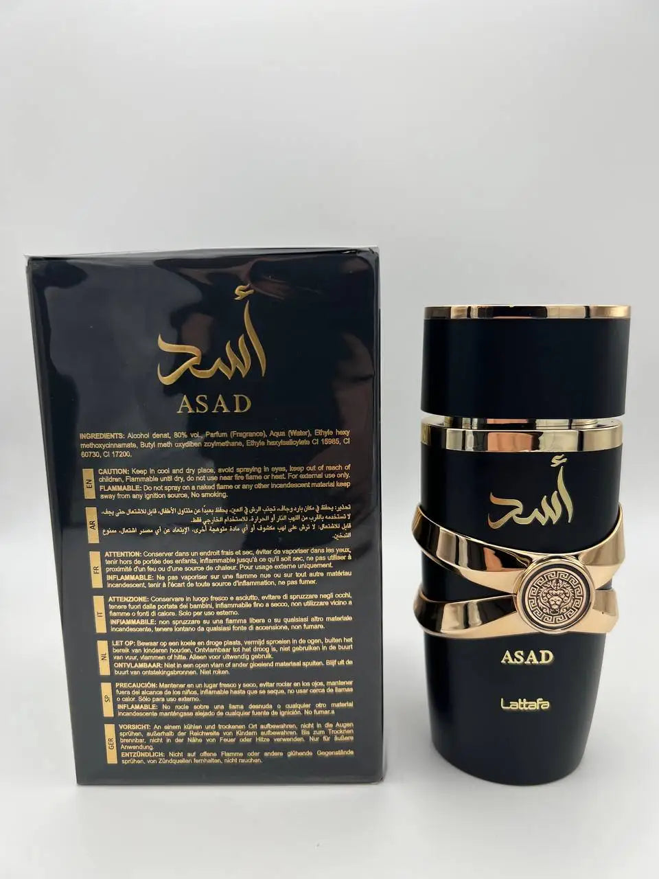 Asad de lattafa perfumes - oriental male fragrance with notes of black pepper, tobacco and vanilla, eau de parfum for men