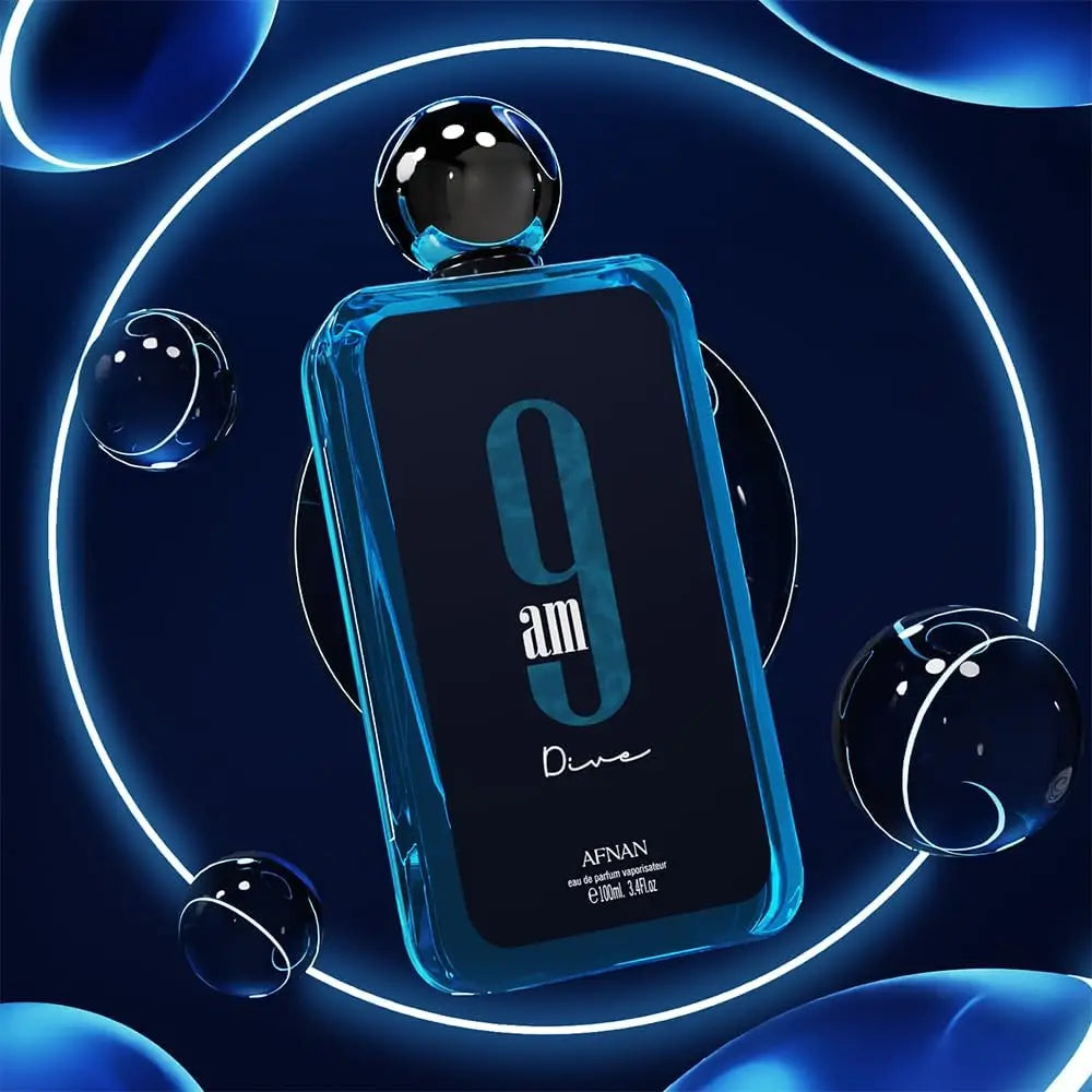 Afnan 9am dive edp 100 ml (3.4 oz) - fresh and versatile unisex perfume