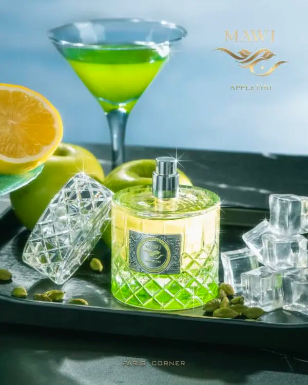 Paris corner mawj appletini eau de parfum 100ml: 100% original arabic perfume with freshness and oriental elegance