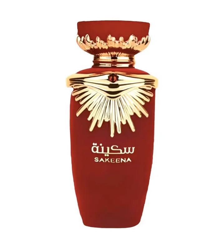 Sakeena Lattafa 100 ml - Fruity Sweet Women's Perfume with Floral Notes and Sandalwood Base, Featuring Citrus and Raspberry Accords, Ideal Arabic Fragrance for Women.