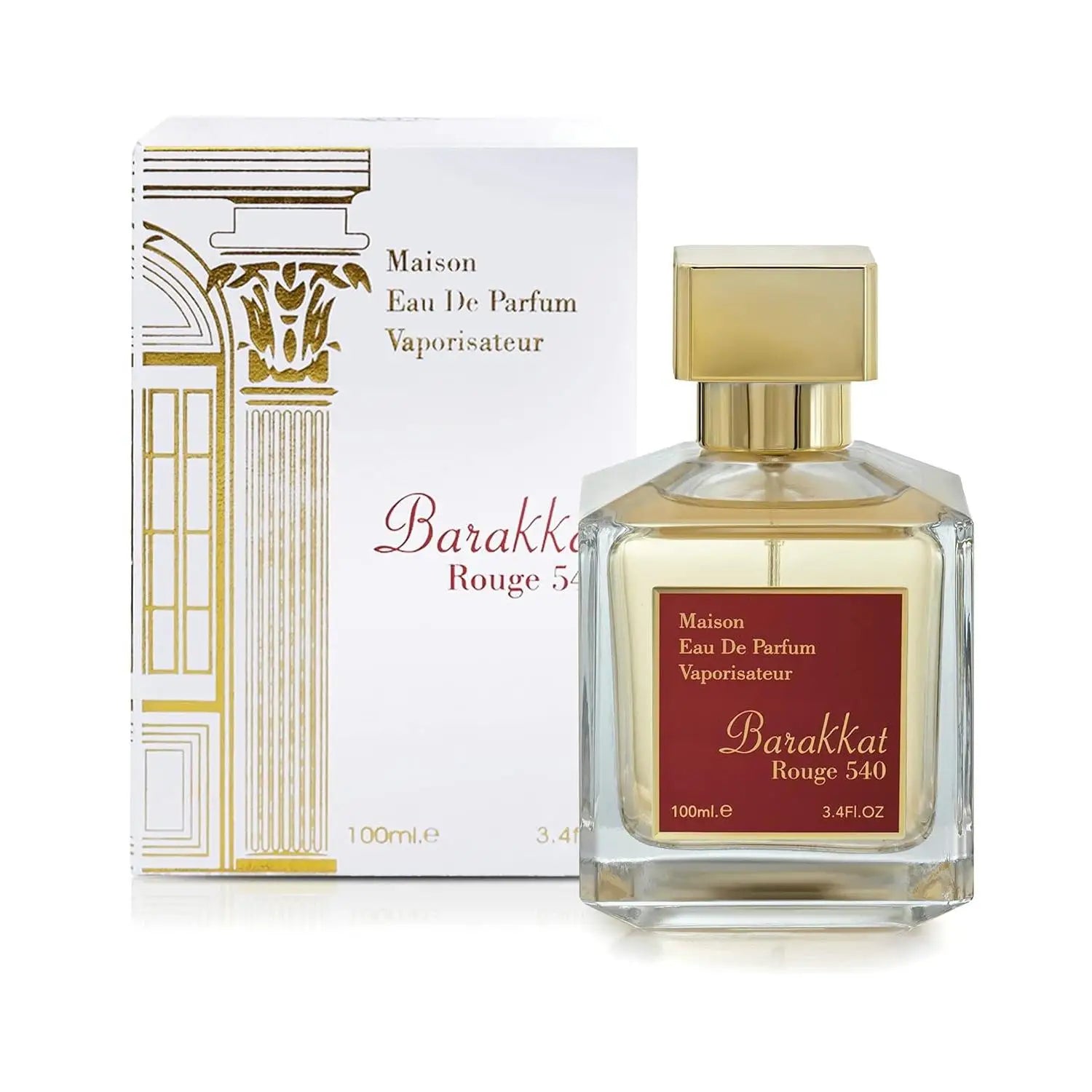 Barakkat rouge 540 - edp versions - extrait de parfum 100 ml – original unisex perfume