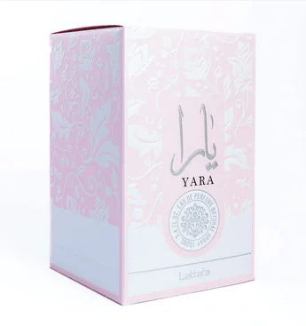 Lattafa Yara Rosa perfume - 100 ml Eau de Parfum for women, featuring sweet oriental notes of vanilla, musk, and sandalwood for a long-lasting, luxurious fragrance ideal for any occasion.